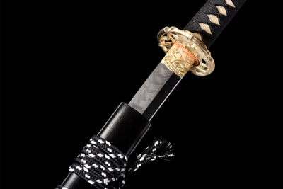 Ryū no Hōkō 竜の咆哮 Katana — T10 Steel, Silver Dragon Saya – view 7
