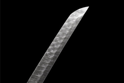 Kinryu Katana 金竜 – Damascus Steel, Gold Dragon Saya – view 12