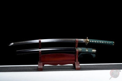 Ōkami 狼 Katana – Wolf, T10 Steel with Hamon, Clan Motif Saya – view 2
