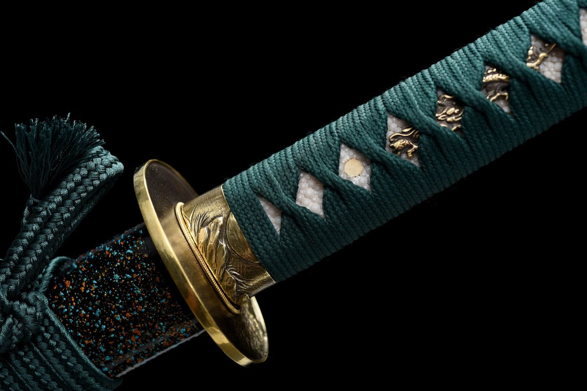 Ōkami 狼 Katana – Wolf, T10 Steel with Hamon, Clan Motif Saya – view 8