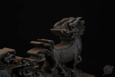 Ryuu 竜 Katana Stand – Carved Rosewood – view 10