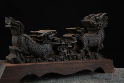 Ryuu 竜 Katana Stand – Carved Rosewood – view 11