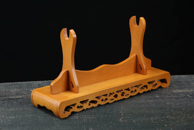 Taiyou 太陽 Katana Stand – Carved Hardwood – view 3