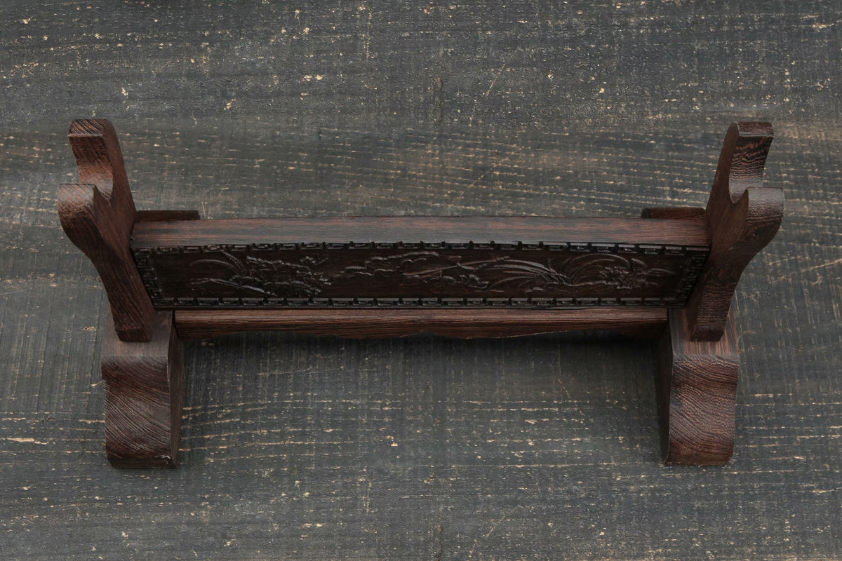 Keshiki 景色 Katana Stand – Carved Rosewood – view 3