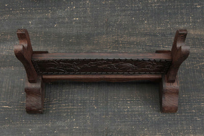 Keshiki 景色 Katana Stand – Carved Rosewood – view 3