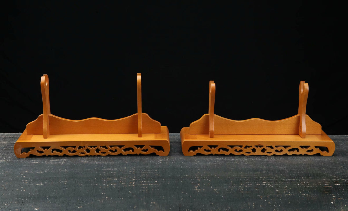 Taiyou 太陽 Katana Stand – Carved Hardwood – view 6