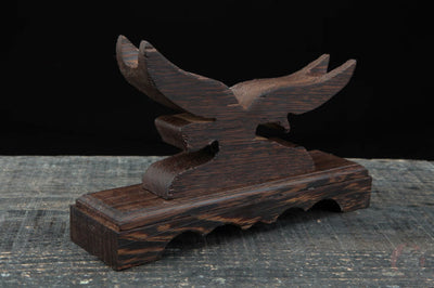Washi 鷲 Katana Stand – Carved Rosewood – view 5