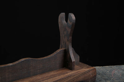 Mokuzai 木材 Katana Stand – Carved Hardwood Display – view 5
