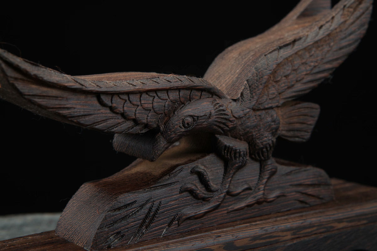 Washi 鷲 Katana Stand – Carved Rosewood – view 7