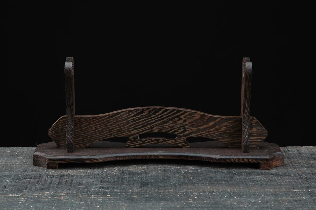 Otera お寺 Katana Stand – Carved Rosewood – view 1