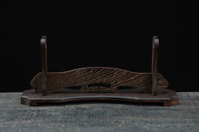 Otera お寺 Katana Stand – Carved Rosewood – view 1