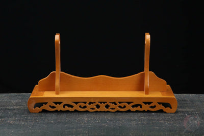Taiyou 太陽 Katana Stand – Carved Hardwood – view 2