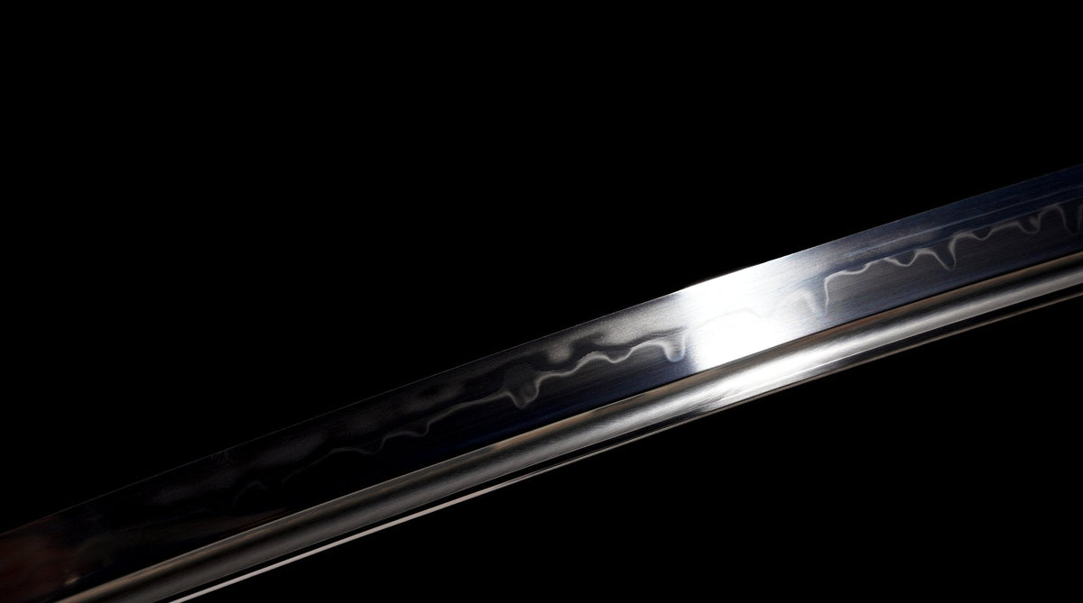 Shirokami 白狼 Katana – White Wolf Tsuba, T10 Steel – view 7