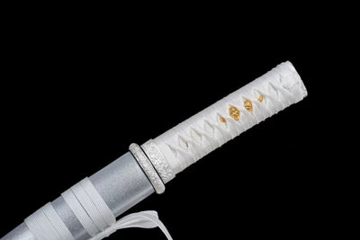 Ōkami 狼 Tanto – Wolf, T10 Steel with Hamon, Ebony Saya – view 7