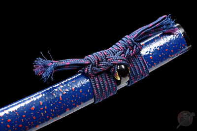 Wakizashi Akuma 悪魔 — T10 Steel with Bo-hi, Ebony Saya – view 9