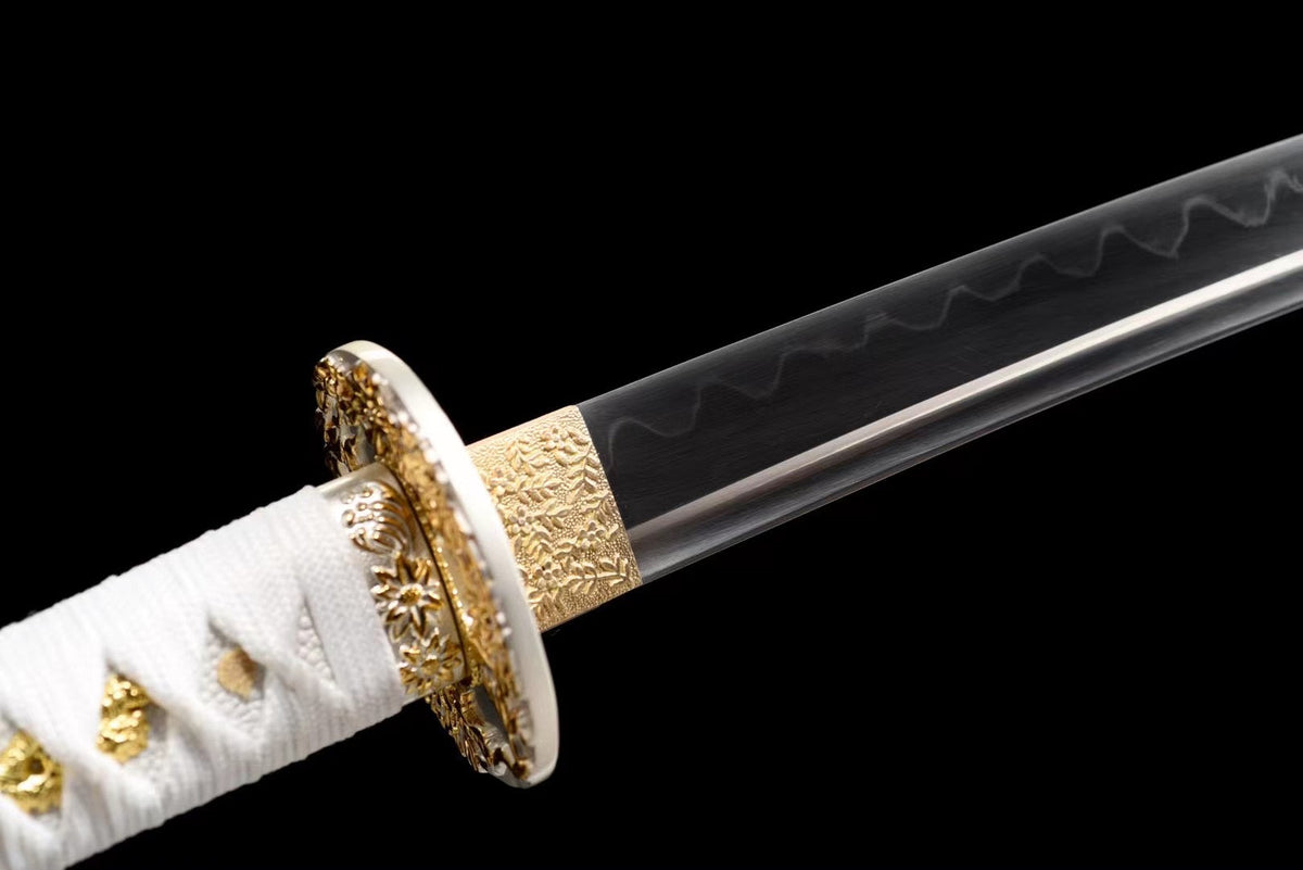 Wakizashi Kaiyō 海洋 – T10 Steel with Bo-hi, Ebony Saya – view 7